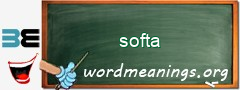 WordMeaning blackboard for softa